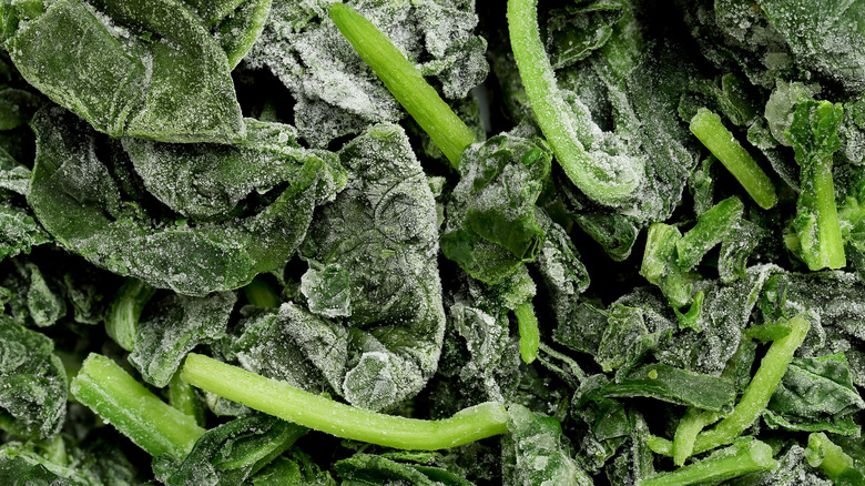 frozen spinach leaves
