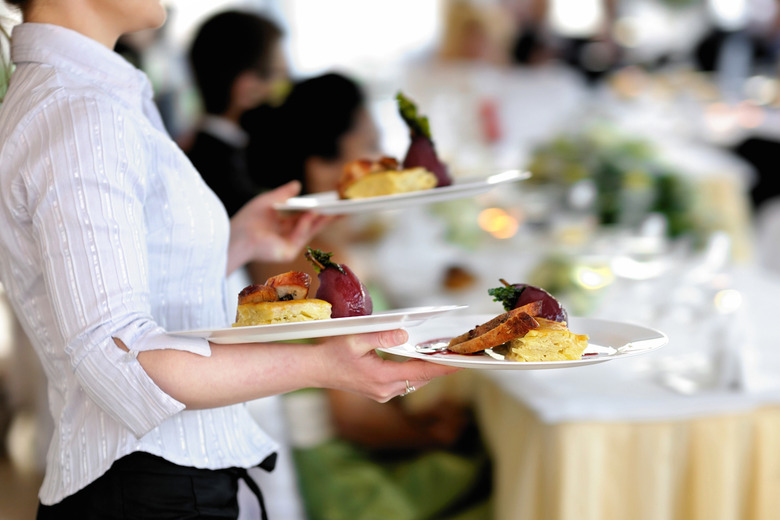 Don't start eating as soon as you're served