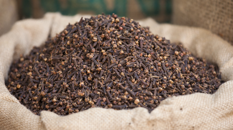 Sack of whole cloves