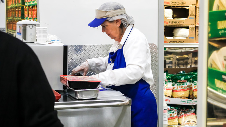 Costco sample handler