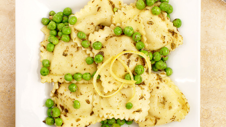 Ravioli on plate