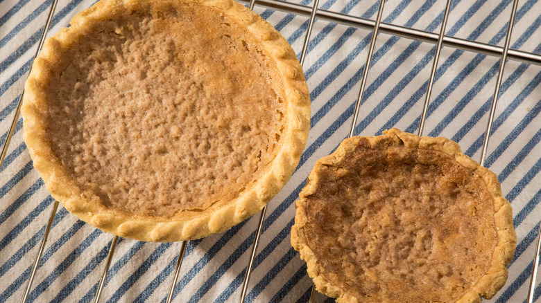 bean pies atop cooling rack