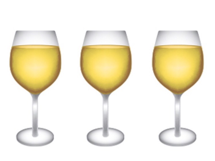 white wine emoji