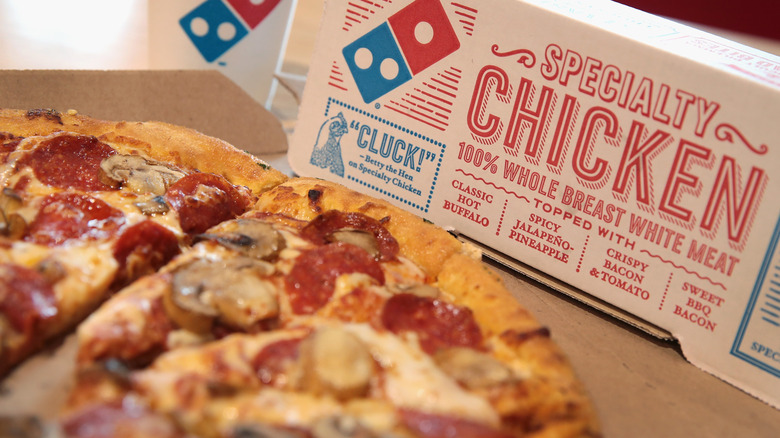 Domino's pizza and box