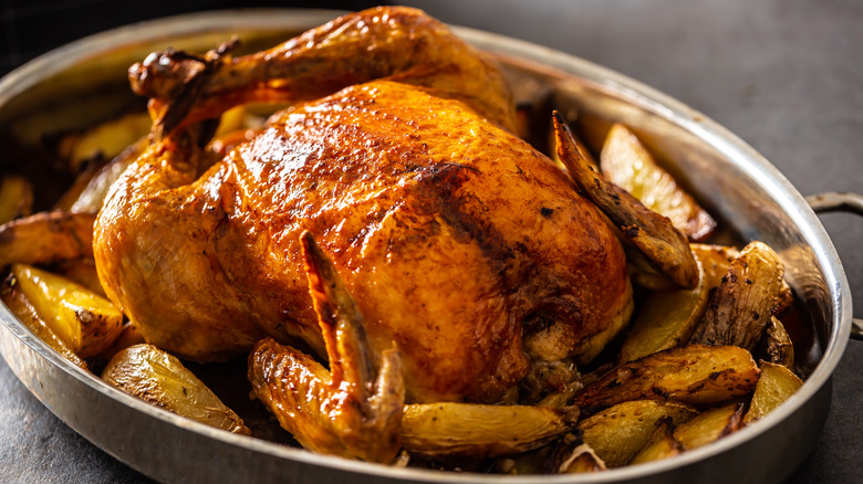 Crispy roast chicken