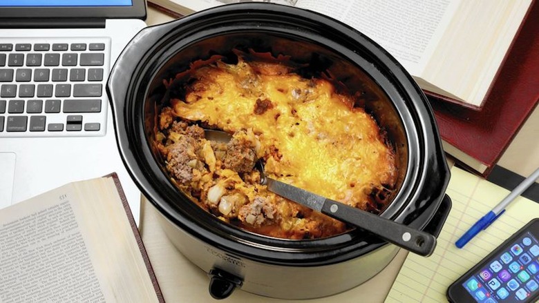 double-decker cheeseburger casserole