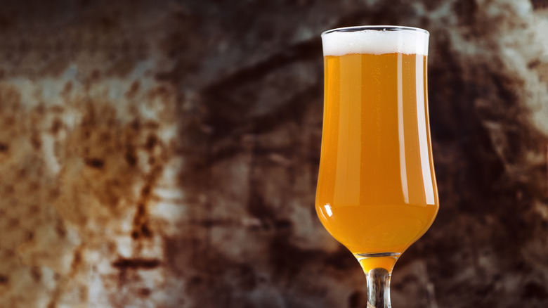 Glass of IPA beer