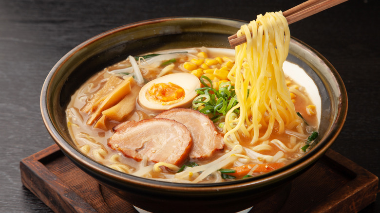 Ramen with egg and pork