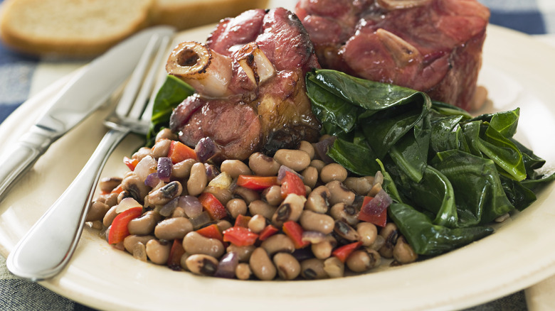 Beans with pork shoulder