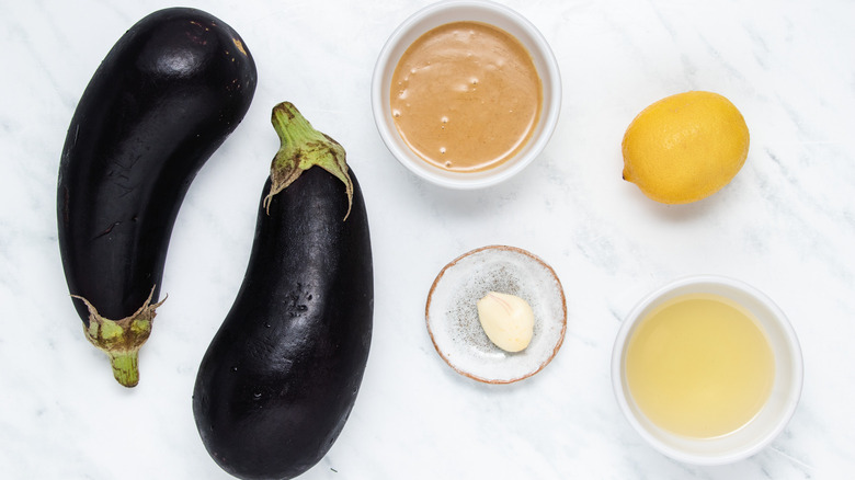 ingredients for baba ganoush