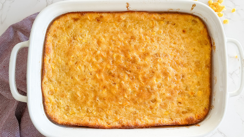 cooked corn pudding