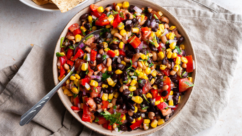 cowboy caviar in large bowl