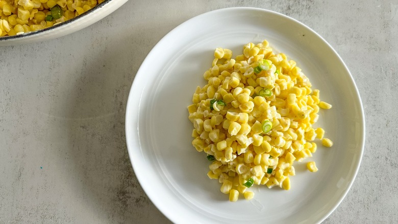 side dish of creamed corn