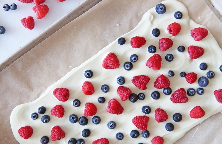 Red, White and Blue Chocolate Bark