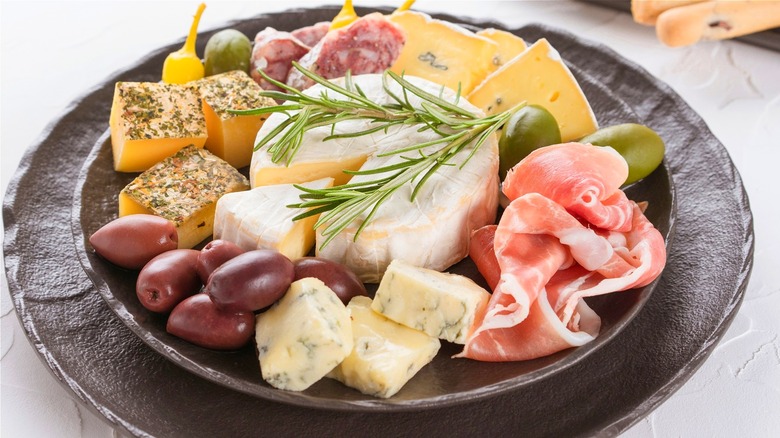 European appetizer plate