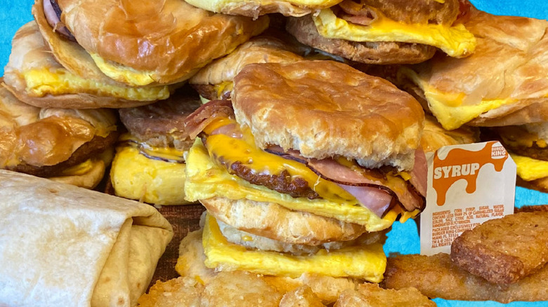 Burger King breakfast sandwiches and other breakfast menu items