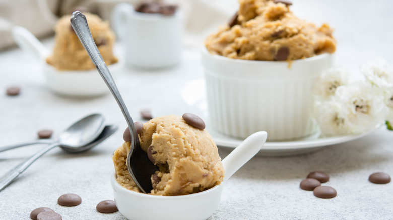 Bowl of cookie dough