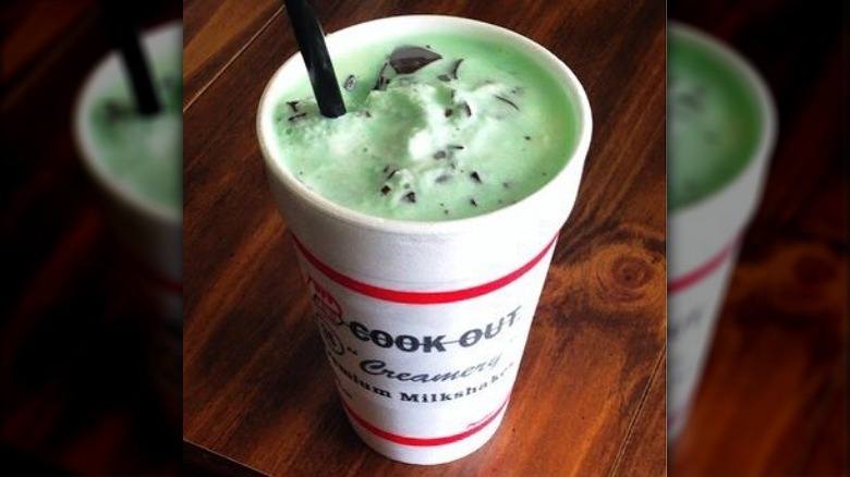 chocolate mint milkshake