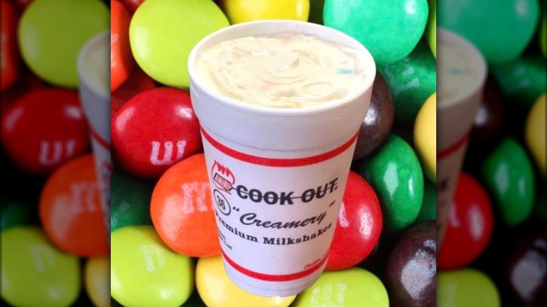 Milkshake with M&M's
