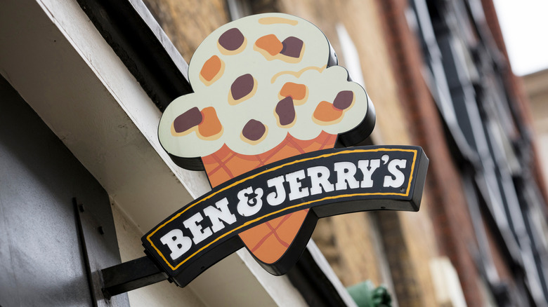Ben & Jerry's sign