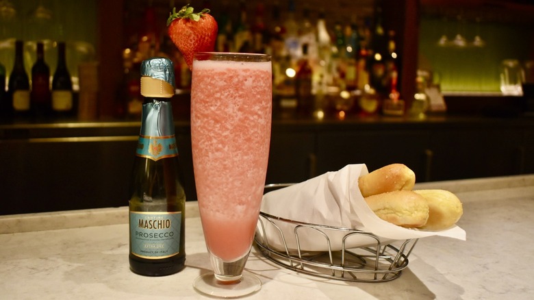 Olive Garden frozen strawberry bellini