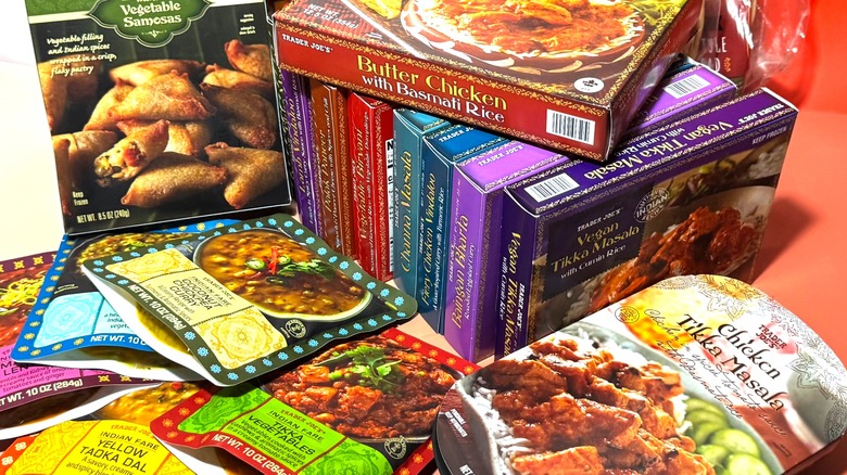 Various Trader Joe's Indian food products