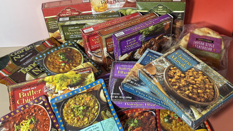 Various Trader Joe's Indian food products