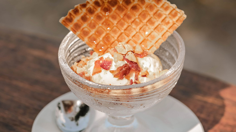 ice cream with bacon