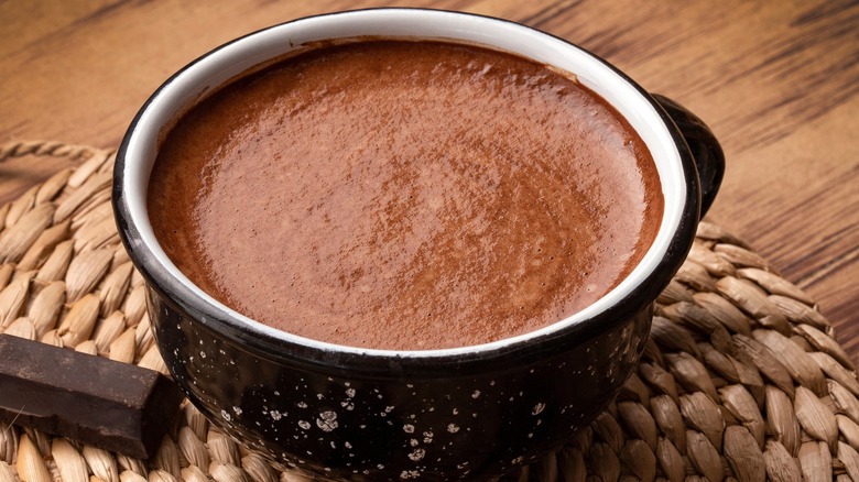 cup of rich Colombian hot chocolate