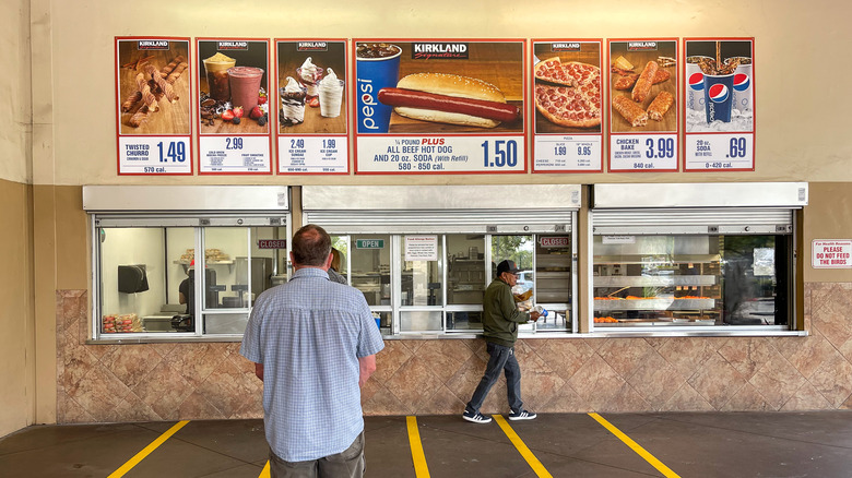 People at Costco Food Court