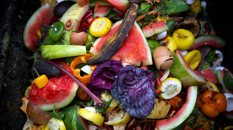 A pile of compost