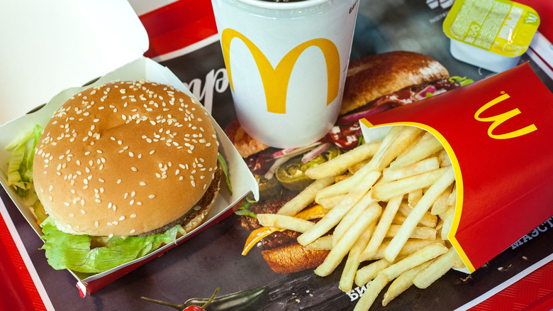 Big Mac meal on tray