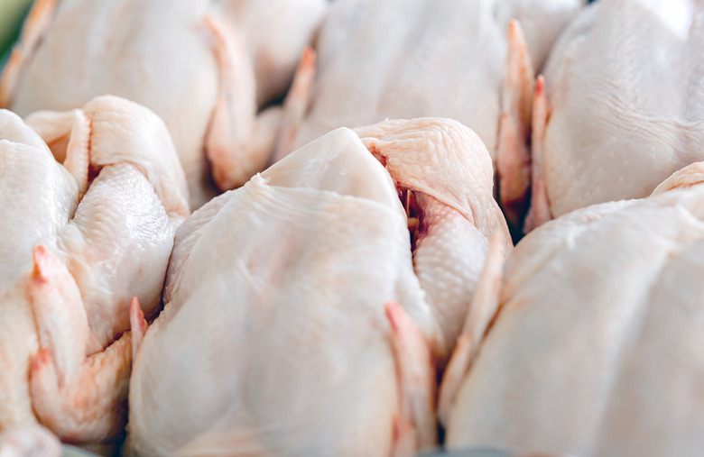 Chlorine-washed poultry