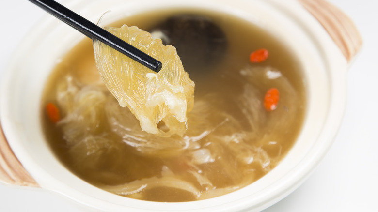 Shark fin soup