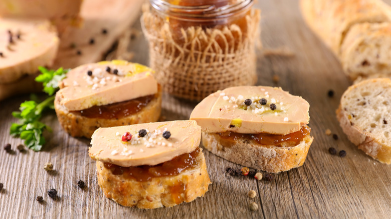 Foie gras on toast