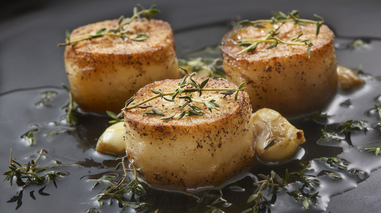 fondant potatoes in pan