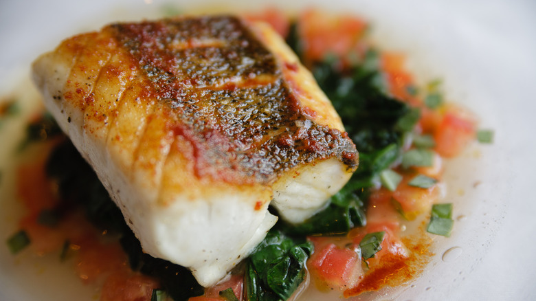 Seared mahi mahi fillet