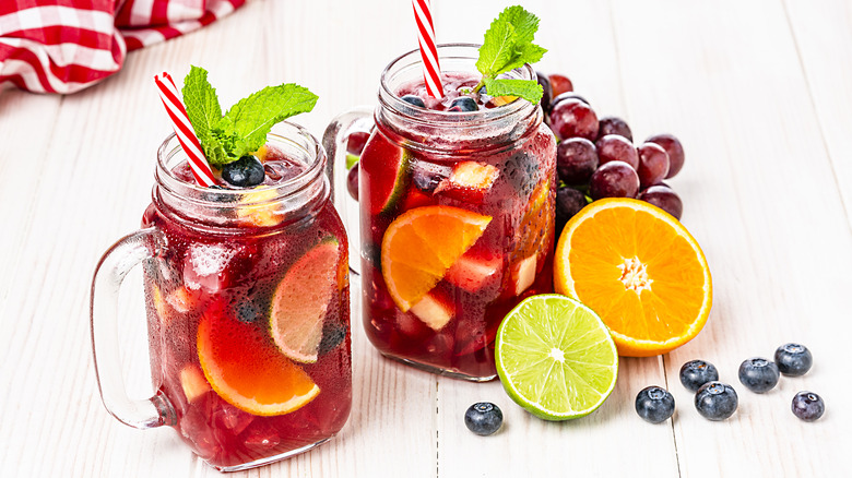 Sangria with citrus