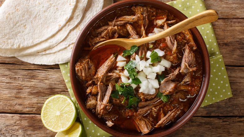 Goat birria stew
