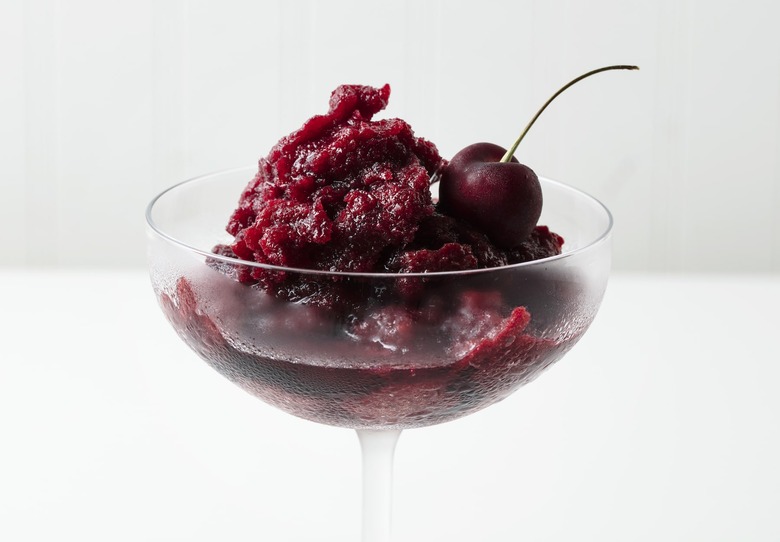 Frozen Sweet and Sour Cherry Granita recipe