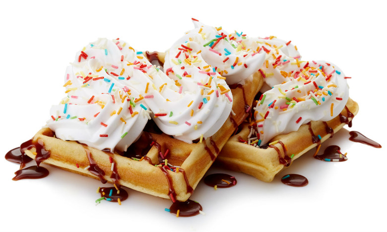 Birthday Cake Waffles