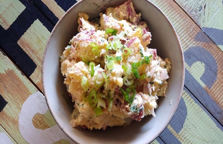 Herby Potato Salad With Pickled Onions 