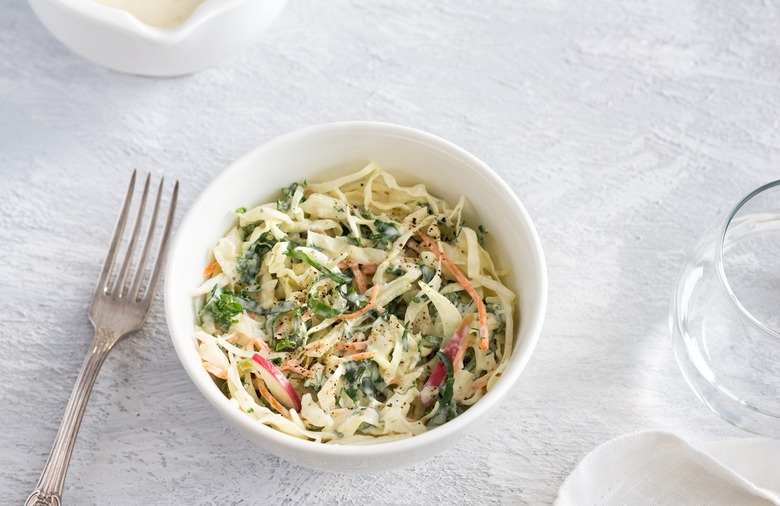 Kale and Cabbage Coleslaw 