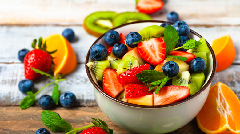 Bowl of fruit salad