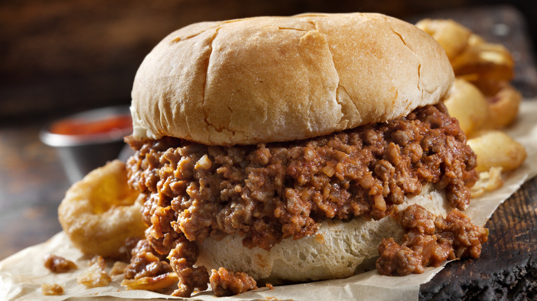 Sloppy Joe and chips