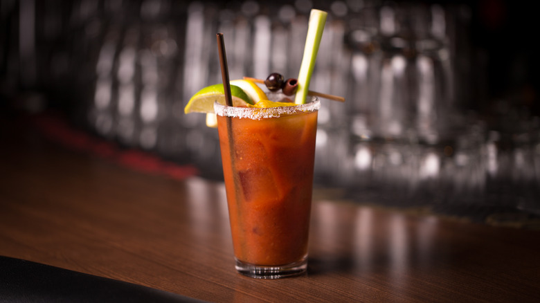Bloody Mary on a table