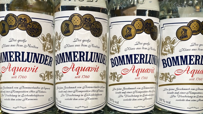 Bottles of aquavit