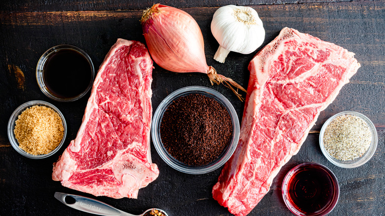 steak with coffee rub