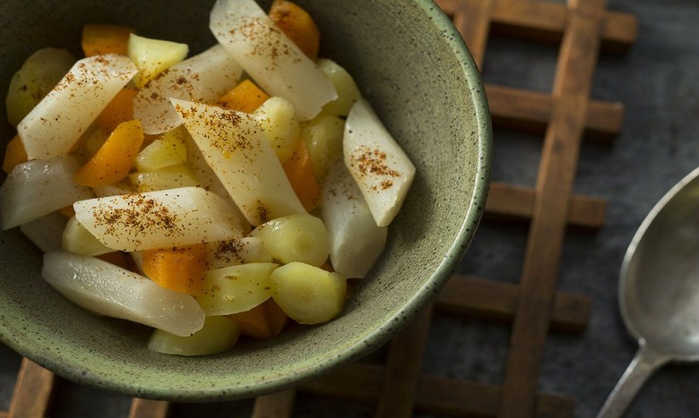 Glazed Salsify and Carrots