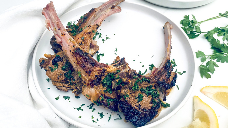 Greek-style lamb chops